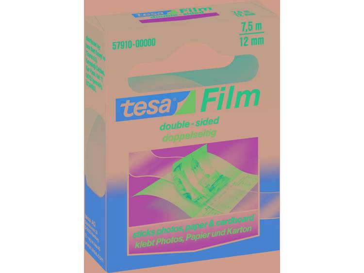 tesafilm dubbelzijdig plakband (l x b) 7.5 m x 12 mm Transparant PP 57910-0-0 TESA Inhoud: 1 rollen