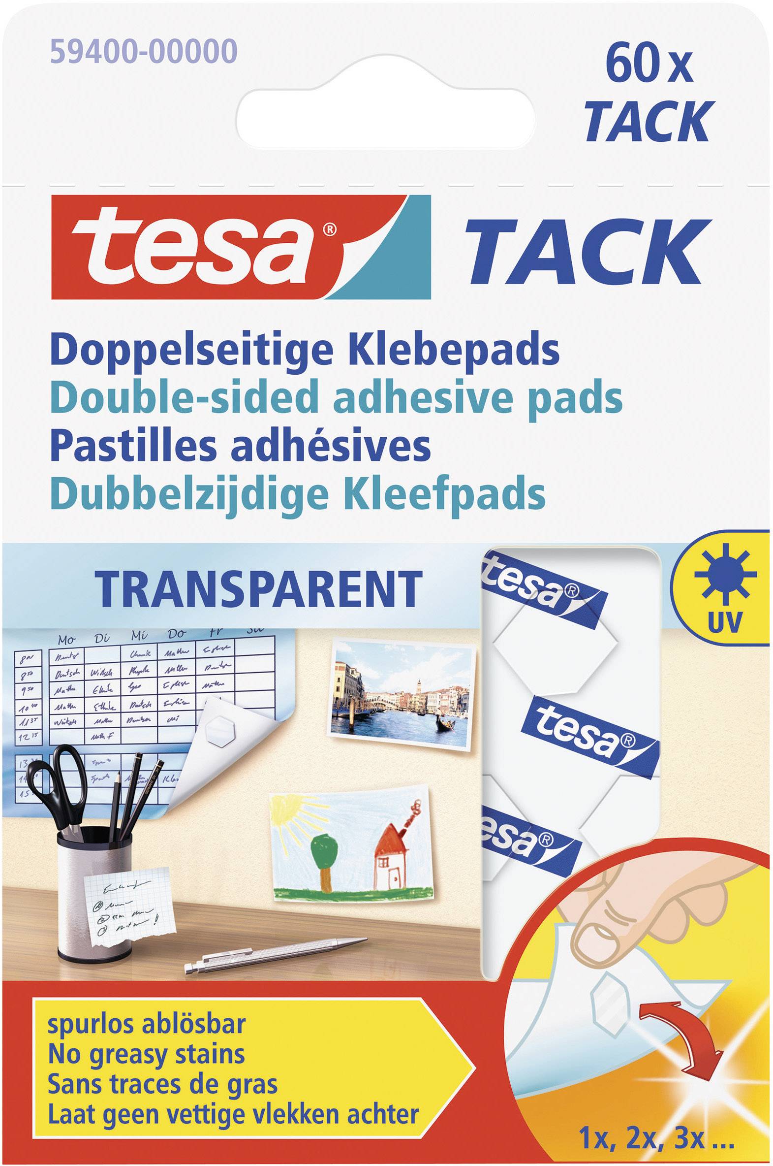 hoofdstuk kom tot rust rivier tesa 59400-00 Tesa Tack – dubbelzijdige plakstrips | Conrad.nl