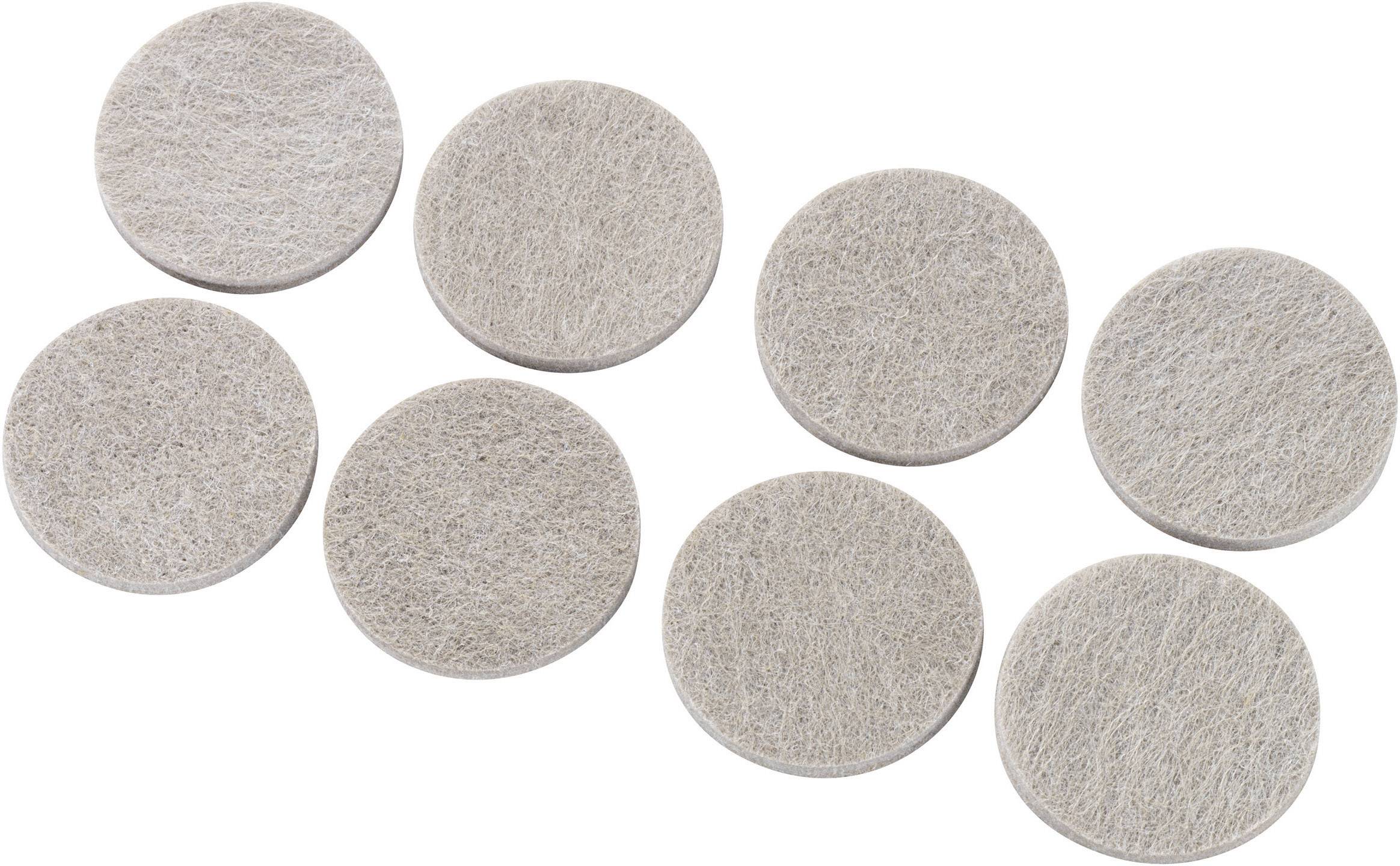 TRU COMPONENTS FP3805BN Viltdoppen Zelfklevend, Rond Grijs (Ø x h) 38 mm x 5 mm 8 stuk(s)