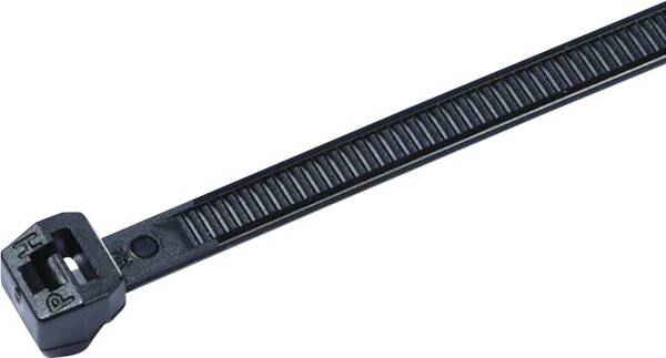 HellermannTyton 118-05060 T50ROS-W-BK-C1 Kabelbinder 200 mm 4.60 mm Zwart Hittegestabiliseerd 100 stuk(s)