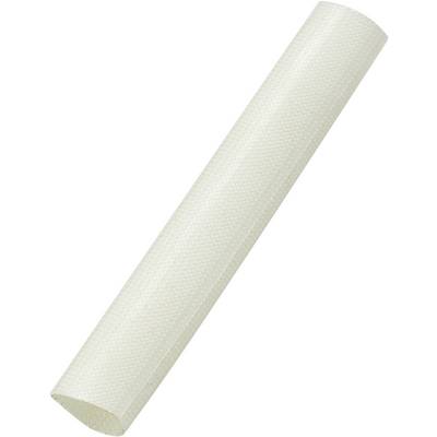 Een witte, cilindrische stok in een schuine positie, op een witte achtergrond.