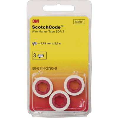 Scotchcode kabelmarkeerder-navulrollen  80-6114-2796-6 Wit, Geel 3M