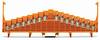 WAGO 727-125/002-000 Potentiaalklem 7.62 mm Spanveer Oranje 25 stuk(s)