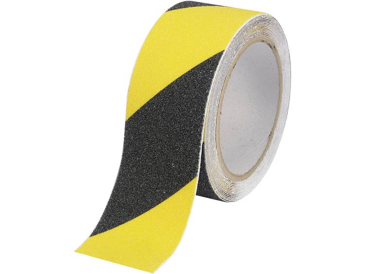 Antislipband Conrad Components Sugo zwart-, geel (L x B) 5 m x 50 mm inhoud: 1 rol(len)