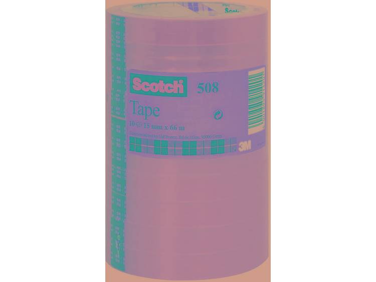 Scotch Utility Tape Transparant 15 mm x 66 m 10 Rollen