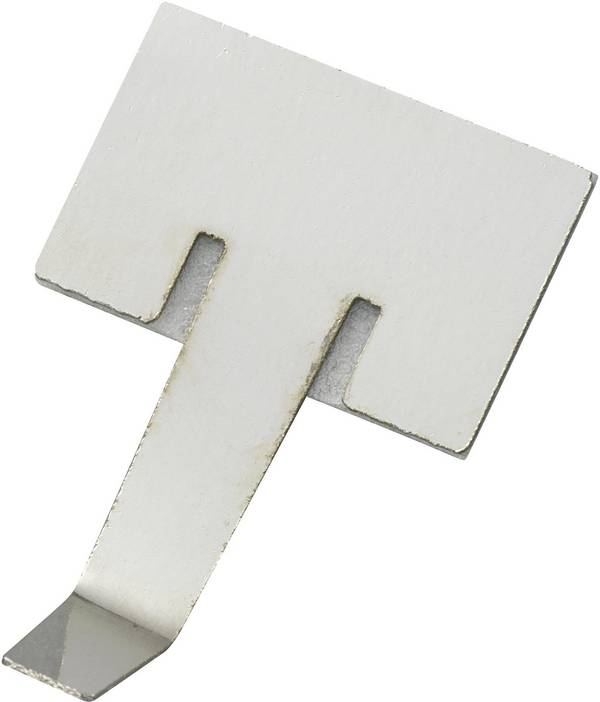 TRU COMPONENTS Bevestigingsklem Zelfklevend 543674 Bundel-Ø (bereik) 9.50 mm (max) Zilver 1 stuk(s)