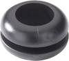 HellermannTyton HV1203-PVC-BK-M1 Kabeldoorvoering Klem-Ø (max.) 10 mm Plaatdikte (max.) 2 mm PVC Zwart 1 stuk(s)