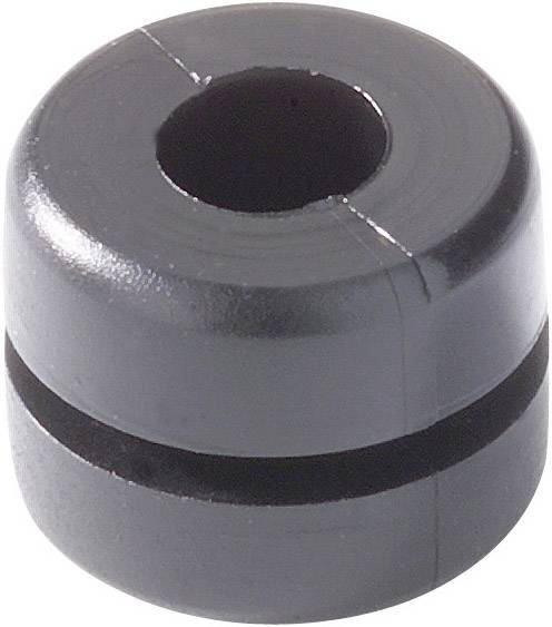 HellermannTyton HV1212-PVC-BK-N1 Kabeldoorvoering Klem-Ø (max.) 4 mm Plaatdikte (max.) 1 mm PVC Zwart 1 stuk(s)