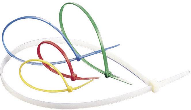 Kabelbinders in verschillende kleuren en maten: geel, rood, blauw, groen en wit. Illustreert toepassingsmogelijkheden en veelzijdigheid.