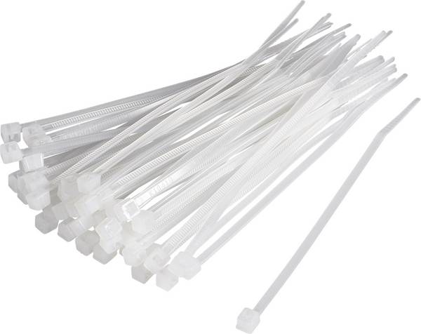 TRU COMPONENTS 1593680 TC-CV200D203 Kabelbinder 200 mm 4.80 mm Natuur  100 stuk(s)