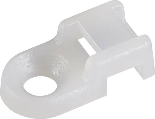TRU COMPONENTS TC-HC0R203 Bevestigingssokkel Schroefbaar 1593054 Bundel-Ø (bereik) 9 mm (max) Wit 1 stuk(s)