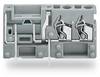 WAGO 742-161 Veerkrachtklemblok 2.50 mm² Aantal polen 1 Grijs 200 stuk(s)