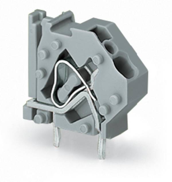 WAGO 745-811 Veerkrachtklemblok 4.00 mm² Aantal polen 1 Grijs 200 stuk(s)