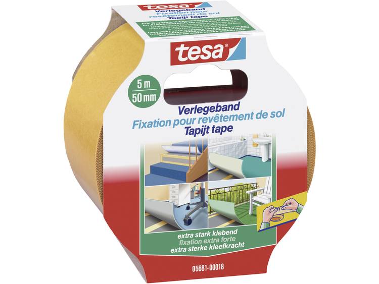 TESA Bevestigingstape Oranje (l x b) 5 m x 50 mm Inhoud: 1 rollen