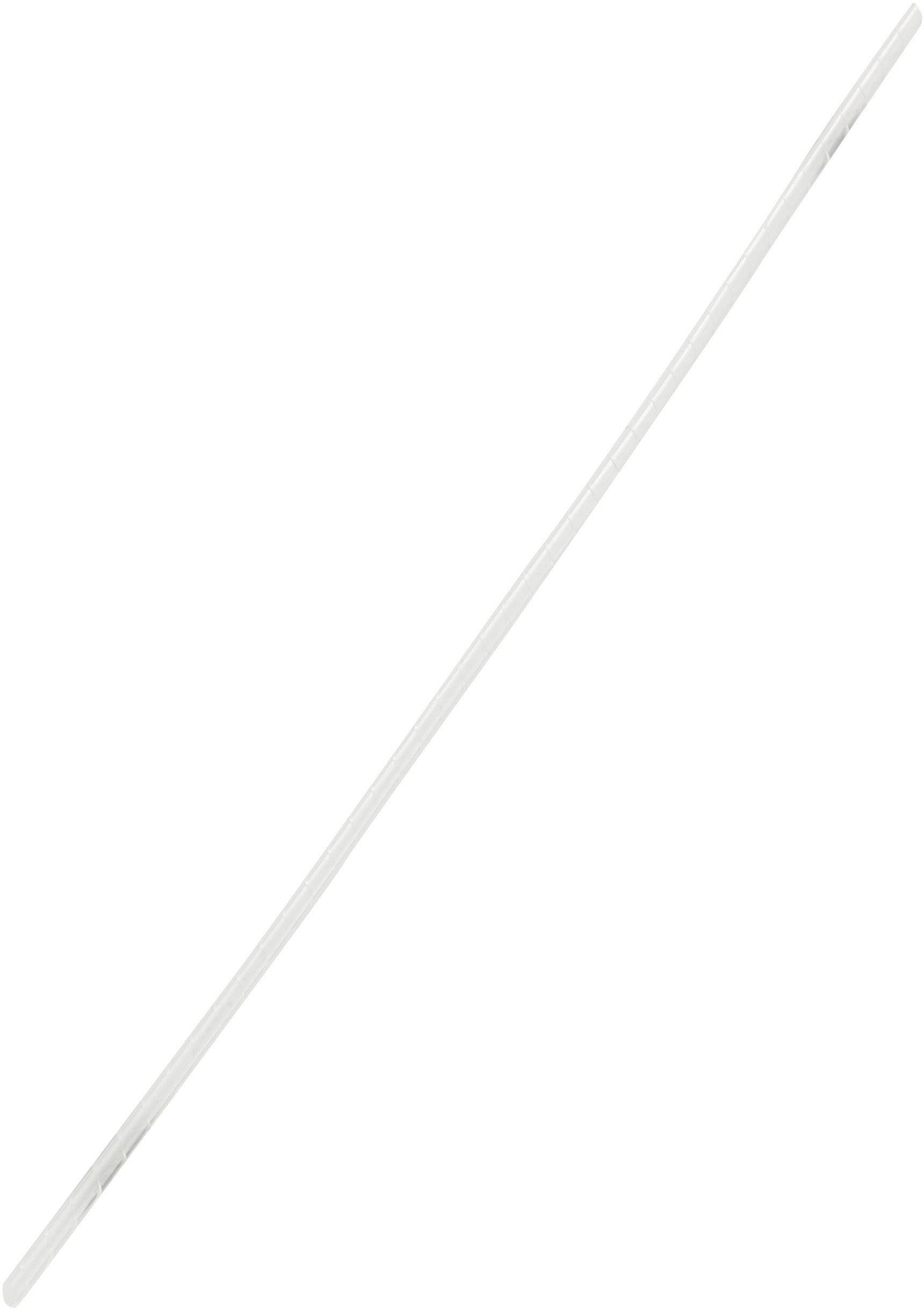 Een lange, smalle, witte staaf, diagonaal geplaatst, voor een neutrale achtergrond.