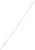 Een lange, smalle, witte staaf, diagonaal geplaatst, voor een neutrale achtergrond.