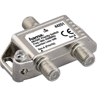 Hama 44251 Switch voor satellietaansluiting 2-voudig 