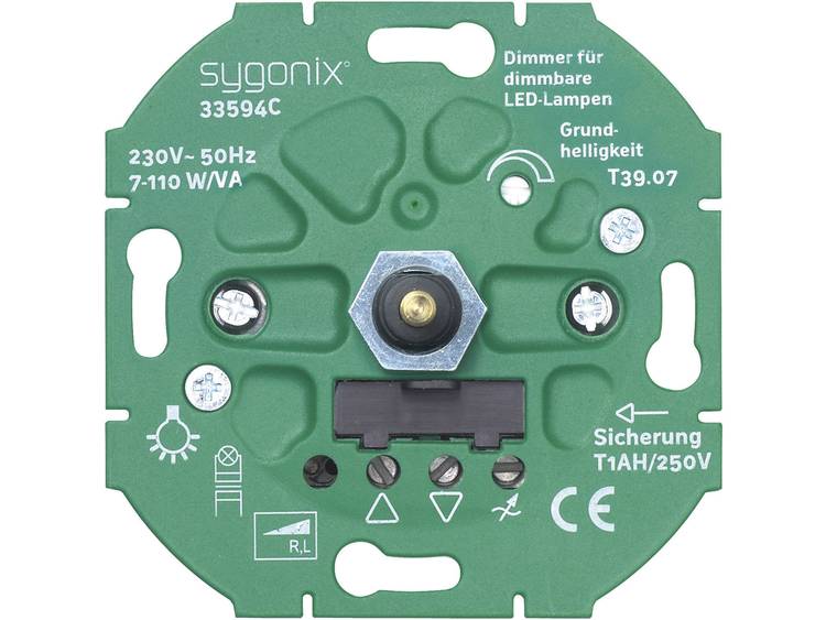 sygonix Led dimmer 7 110 W LED-dimmer, ohmsche-inductieve last 33594C LED