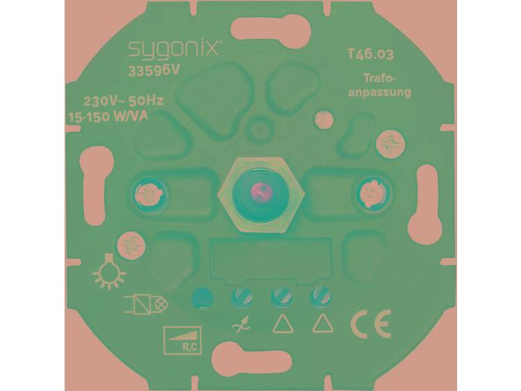 sygonix LED dimmer 15 150 W LED-dimmer, ohmsche en capacitieve belasting 33596V