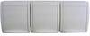 Busch-Jaeger 2300/3 EW-54 Ocean (opbouw) Wandcontactdoos drievoudig spatwaterdicht Wit
