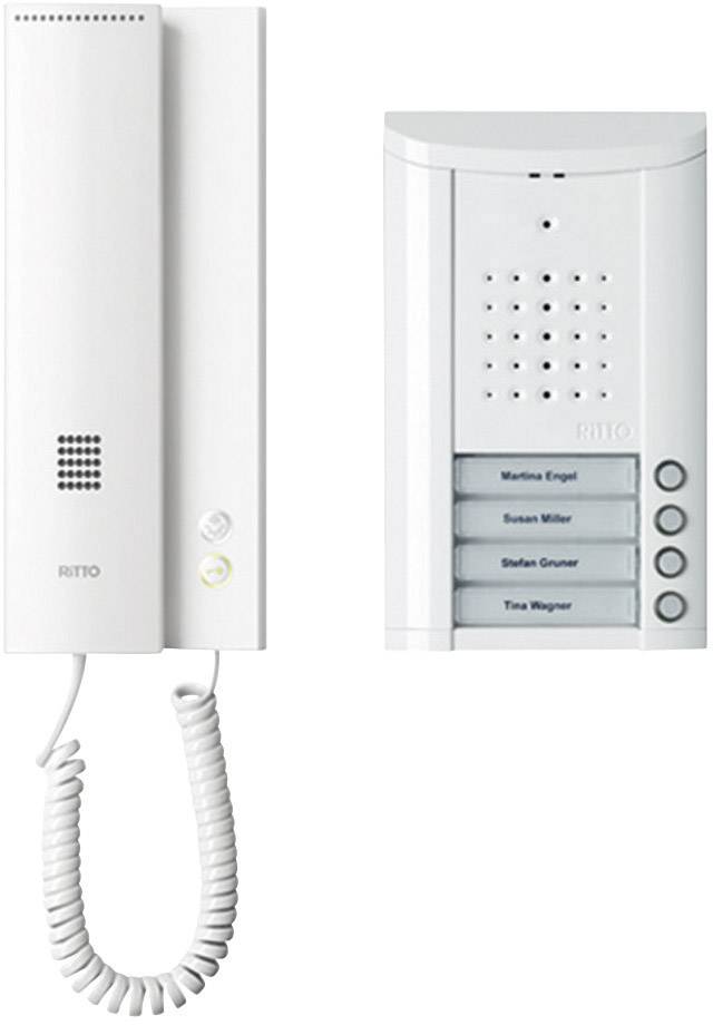 Ritto by Schneider Entravox Complete set voor Deurintercom Kabelgebonden Viergezinswoning Wit