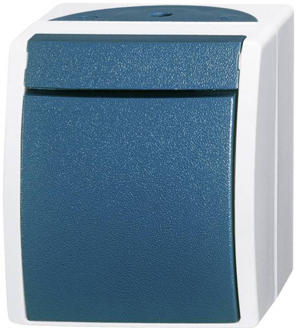 Busch-Jaeger 2601/2 W-53 Ocean (opbouw) Uitschakelaar spatwaterdicht Blauw, Groen