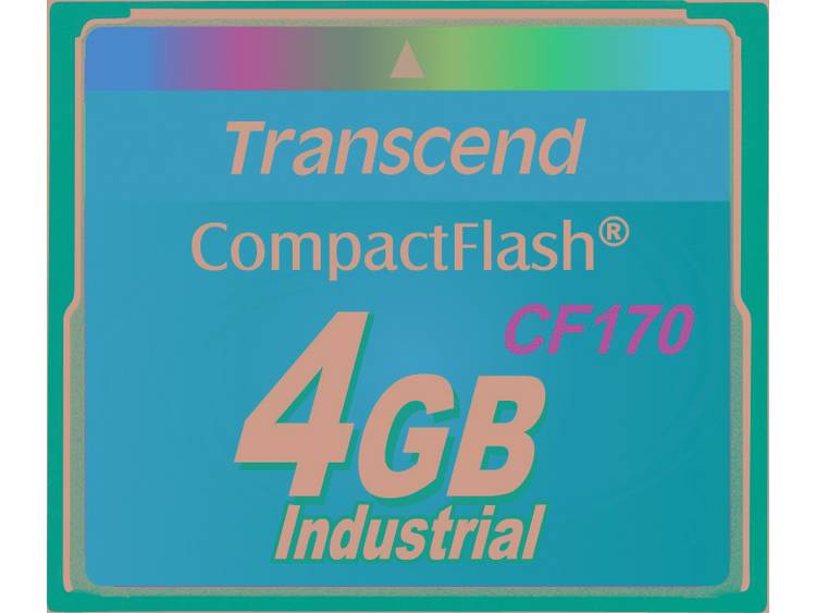 Transcend 4GB, CompactFlash, 29.85MB-s Read, 12.72MB-s Write (TS4GCF170)