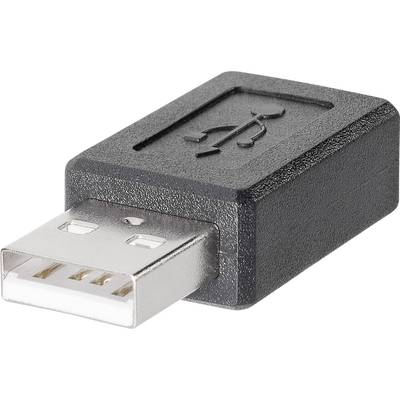 USB-adapter  10120276 USB-stekker type A naar mini-USB-koppeling type B, 5-polig 10120276 BKL Electronic 1 stuk(s)
