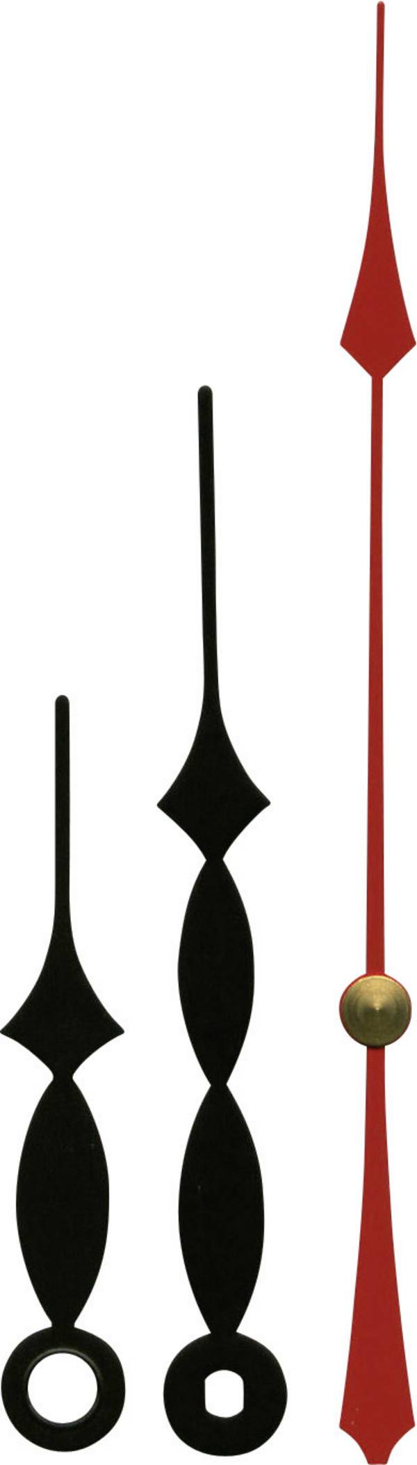 Wijzerset Classic Aluminium Zwart Rond