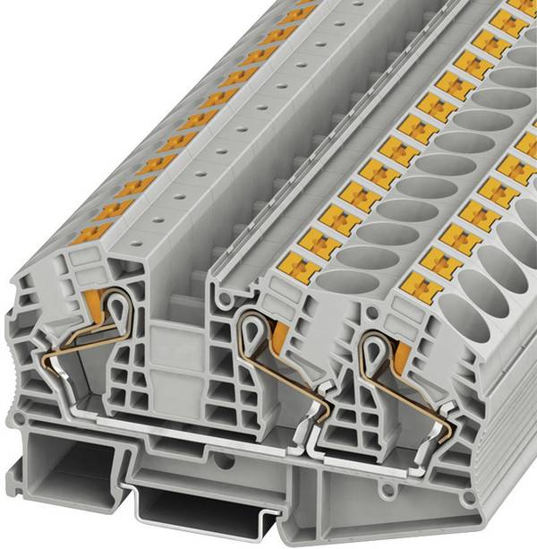 Phoenix Contact 3208773 Doorgangsklem 12.2 mm Snelaansluiting  Blauw 1 stuk(s)