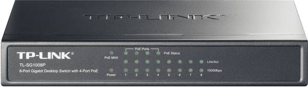 TP-LINK TL-SG1008P TL-SG1008P Netwerk switch 8 poorten 1 GBit/s PoE-functie