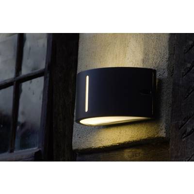 ECO-Light  3304 gr Buitenlamp (wand)  Spaarlamp, LED E27 100 W Antraciet