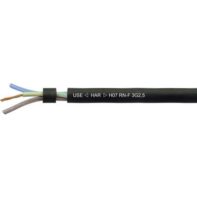 Helukabel 558445 Geïsoleerde kabel H07RN-F 3 x 1.5 mm² Zwart per meter