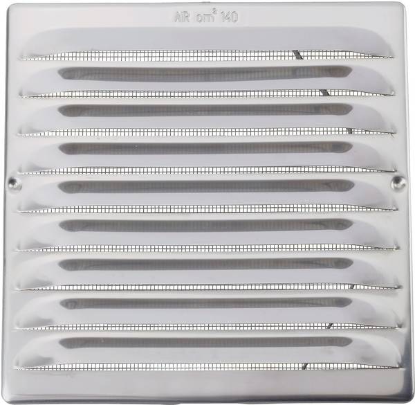 Wallair  Ventilatierooster  RVS Geschikt voor buisdiameter: 12.5 cm