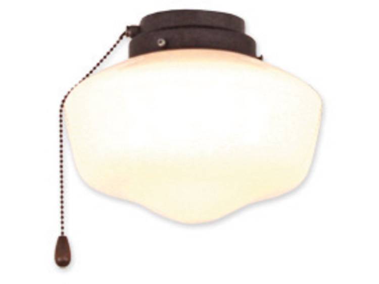 CasaFan 1 BA Schoolhouse Lamp voor plafondventilator Opaalglas (glanzend)