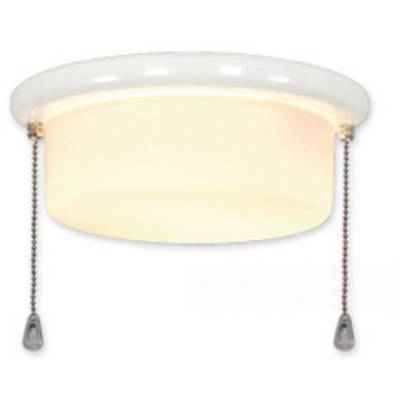CasaFan 15Z WE FLACHER ZYLINDER Lamp voor plafondventilator   Opaalglas (mat)
