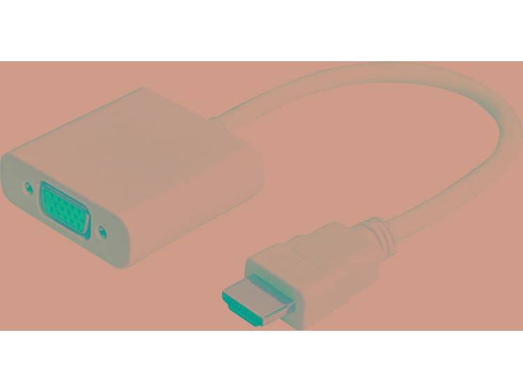 HDMI-VGA Adapter [1x HDMI-stekker => 1x VGA bus] Wit