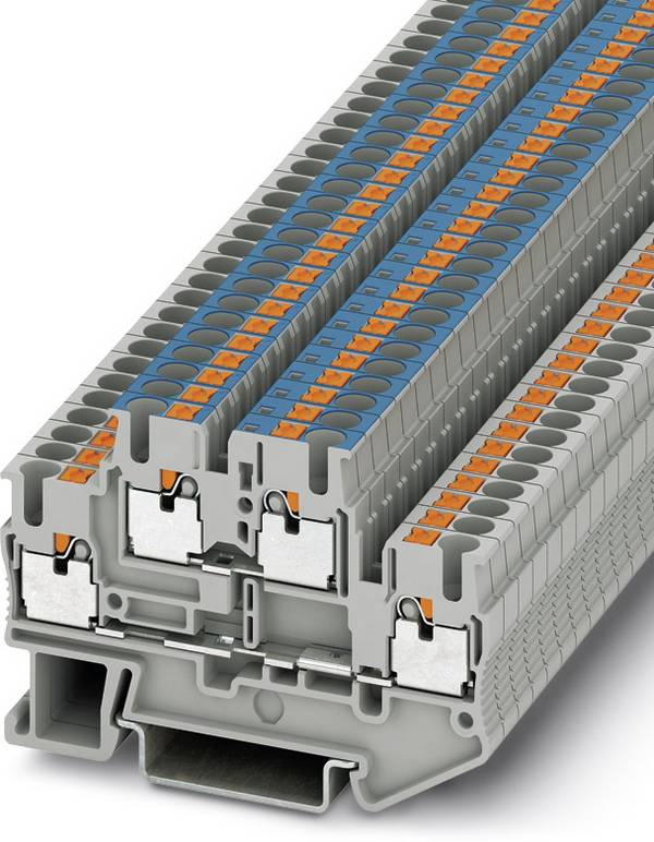 Phoenix Contact 3210994 Klem 2-etages 5.2 mm Snelaansluiting Grijs 50 stuk(s)