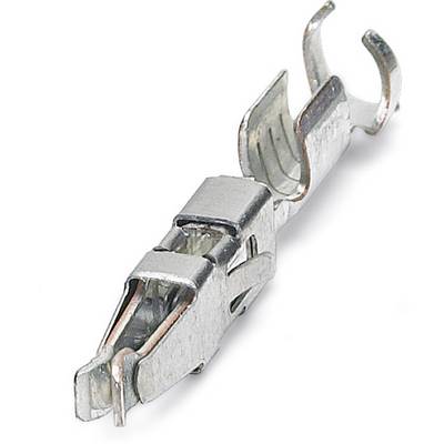 Een zilveren metalen kabelklem stuurt de verbinding van kabels in elektrische toepassingen. Hij heeft gebogen haken aan het uiteinde voor een veilige bevestiging.