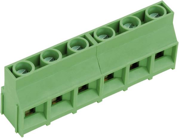 PTR Hartmann 50841060201D Klemschroefblok 4.00 mm² Aantal polen 6 Groen 1 stuk(s)