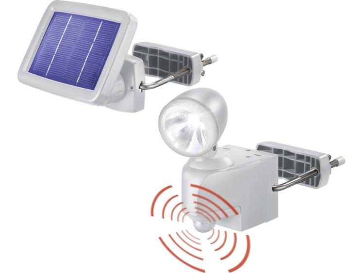 Esotec Power Light Solar wandschijnwerper met bewegingsmelder LED LED vast ingebouwd Grijs