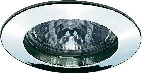 Ronde plafondlamp met moderne LED-technologie, gevat in een zwart frame, geschikt voor woon- of kantoorruimtes.