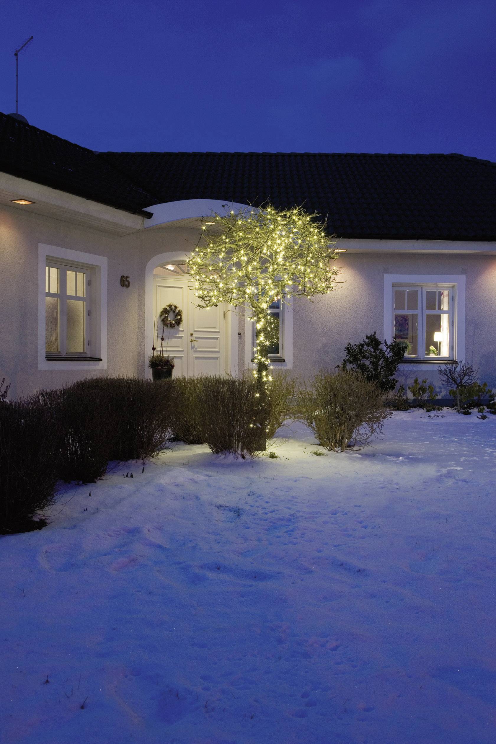 Konstsmide 3609-110 Micro-lichtketting Buiten werkt op het lichtnet Aantal lampen 20 LED Warmwit Verlichte lengte: 3.04 m