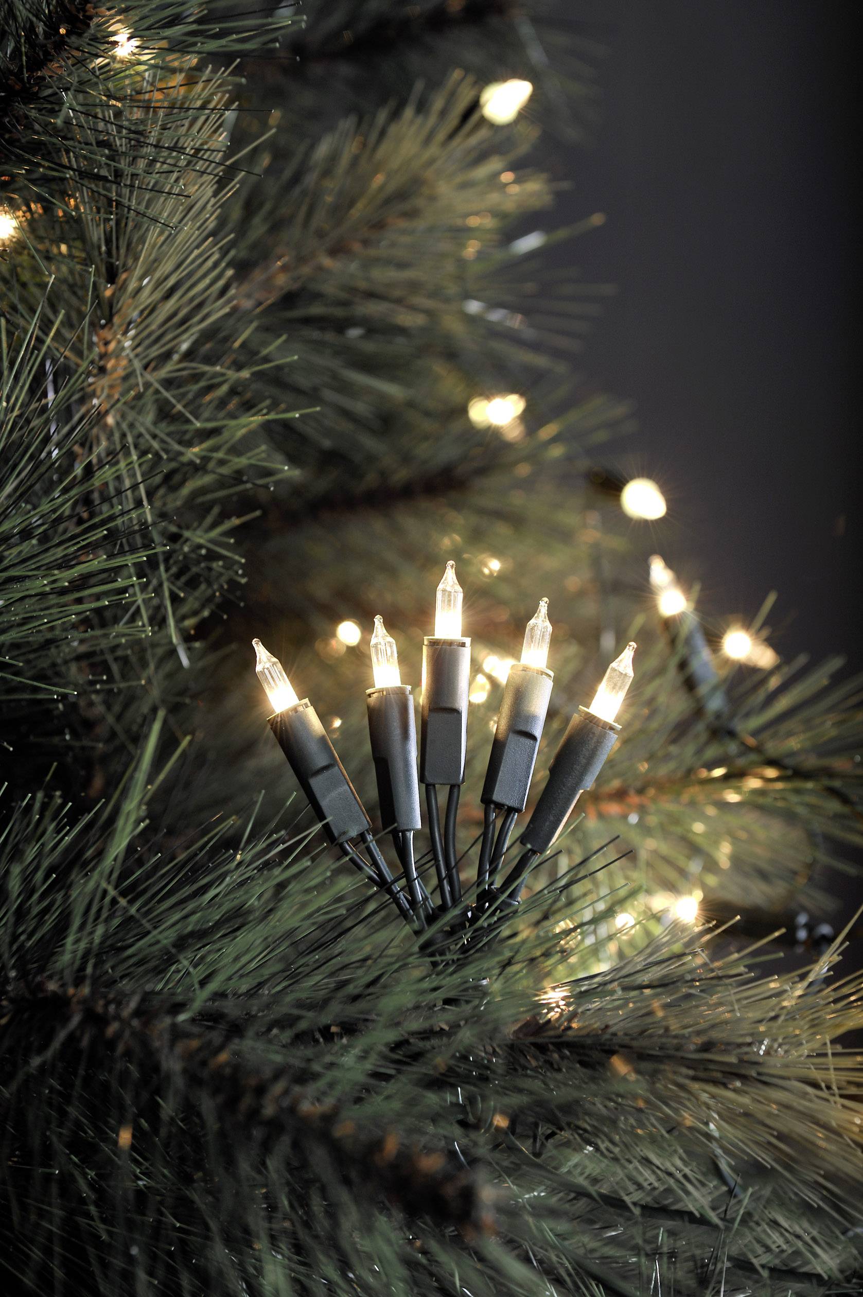 Konstsmide 6302-100 Mini-lichtketting Binnen Energielabel: G (A - G) werkt op het lichtnet Aantal lampen 35 LED Warmwit -0