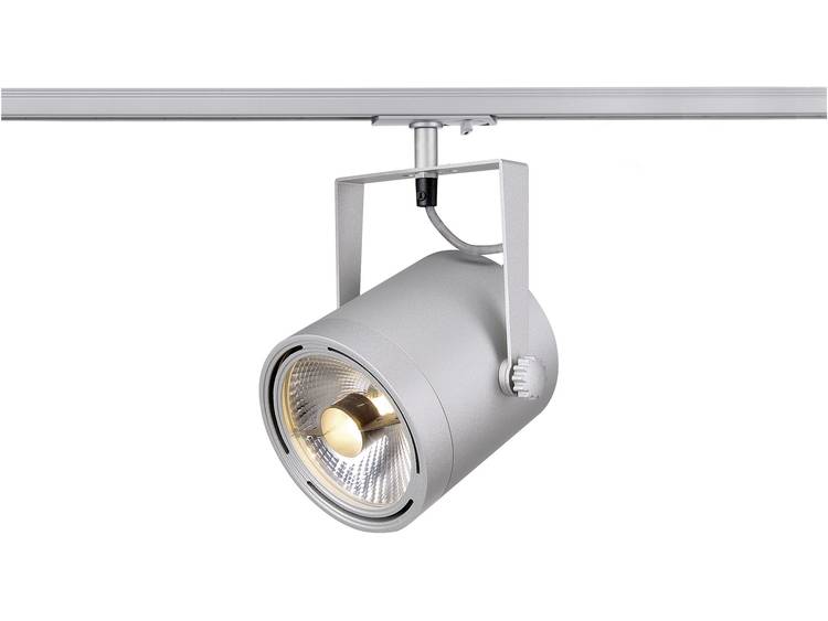 Hoogvolt-railsysteem lamp 1phasig GU10 75 W Halogeen, LED SLV EURO SPOT 143804 Zilver