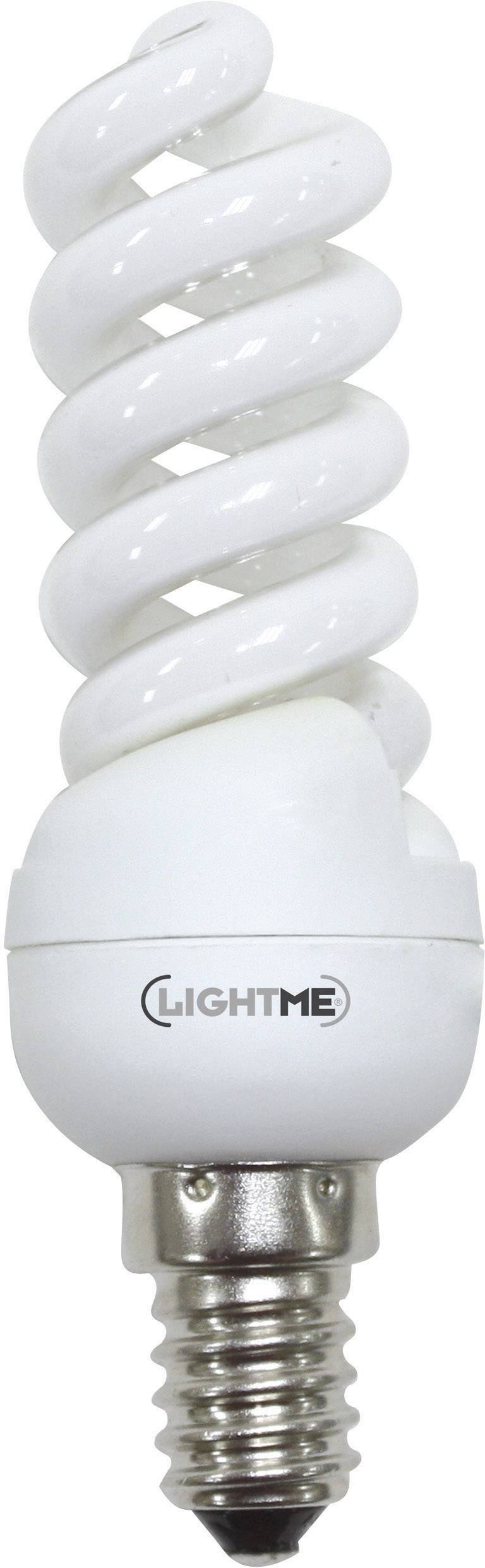 LightMe Spaarlamp Energielabel: G (A - E14 106 mm V 10 W Warmwit Spiraal stuk(s) kopen ? Conrad Electronic