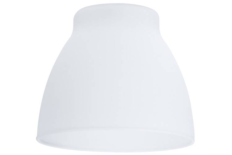 Witte lampenkap, licht taps toelopend, zonder zichtbare details of decoraties.