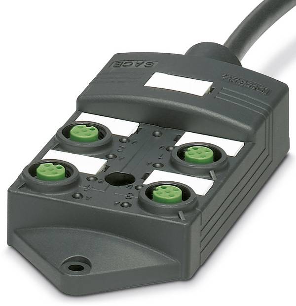 Phoenix Contact SACB-4/ 8-L- 5,0PUR SCO P 1452602 Passieve sensor/actorbox M12-verdeler met kunststof schroefdraad 1 stuk(s) Piece