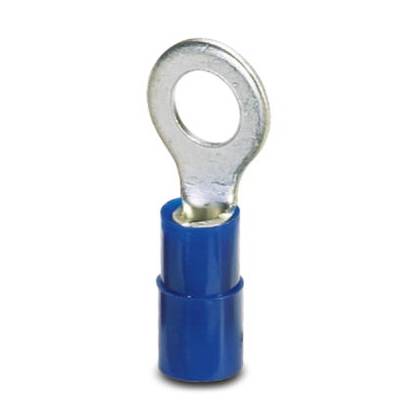 Phoenix Contact 3240023 Ringkabelschoen Dwarsdoorsnede (max.): 2.50 mm² Gat diameter: 4.3 mm Deels geïsoleerd Blauw 100