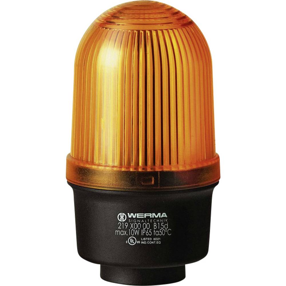 Werma Signaltechnik Signaallamp 219.300.00 219.300.00 Geel Continulicht 12 V/AC, 12 V/DC, 24 V/AC, 24 V/DC, 48 V/AC, 48 V/DC, 110 V/AC, 230 V/AC